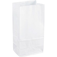 Sparco White Kraft Paper Bags 11" Length x 6" Width - White - Paper - 100 / Pack