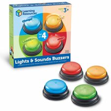 Learning Resources Lights & Sounds Buzzers Set Theme/Subject: Learning - Skill Learning: Sound, Game - 3+ - 1 Each