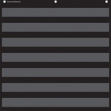 Teacher Created Resources Black 7 Pocket Chart Theme/Subject: Learning - Skill Learning: Chart - 1 Each