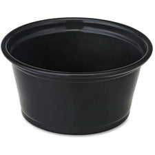 Genuine Joe 2 oz Portion Cups 2 fl oz - Black - Polystyrene - 50/Bag - 50 / Carton