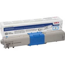Oki Original LED Toner Cartridge - Cyan - 1 Each 3000 Pages