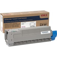 Oki Original LED Toner Cartridge - Magenta - 1 Each 6000 Pages
