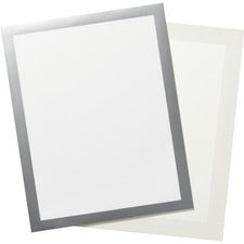DURABLE Duraframe Tabloid-sz Adhesive Frame 11" x 17" Frame Size - Rectangle - Horizontal, Vertical - Dual-sided, Magnetic, Self-adhesive - Silver - 2 / Pack