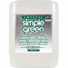 Simple Green Crystal Industrial Cleaner/Degreaser For Multipurpose - Concentrate - 640 fl oz (20 quart) - Non-flammable, Fragrance-free, Color-free - Clear - 1 Each