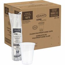 Solo Conex 16 oz ClearPro Cold Cups 16 fl oz - Clear - Polypropylene - Beverage - 50/Pack - 20 / Carton