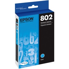 Epson DURABrite Ultra 802 Original Inkjet Ink Cartridge - Cyan - 1 Each Inkjet - 1 Each