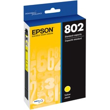 Epson DURABrite Ultra 802 Original Inkjet Ink Cartridge - Yellow - 1 Each Inkjet - 1 Each