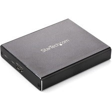 StarTech.com Dual-Slot Drive Enclosure for M.2 SATA SSDs - USB 3.1 (10Gbps) - RAID 2 x SSD Supported - Serial ATA/600 Controller - 0, 1, Concatenation, JBOD RAID Levels - 2 x Total Bays - 1 USB Port(s) - Portable - TAA Compliant