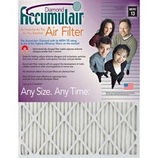 Accumulair Diamond Air Filter For Air Conditioner, Furnace - Remove Mold Spores, Removes Mildew, Remove Bacteria, Remove Micro Organisms, Remove Allergens, Remove Dust, Remove Smoke, Remove Pet Dander, Remove Dust Mite - 10" Height x 20" Width x 1" Depth