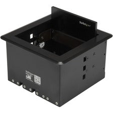 StarTech.com Cable Access Box Cable Box - Black - 5.80" Length - Steel, Aluminum - 1 Each