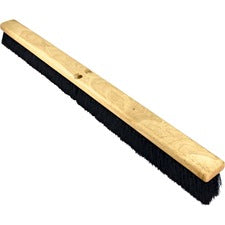 Genuine Joe Hardwood Block Broomhead 2.75" Tampico Fiber Bristle - 36" Overall Length - 1 Each