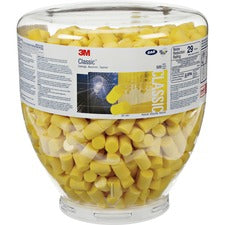E-A-R Classic Earplugs Medium Size - Yellow - Polyurethane Foam - 2/Pair - 500 / Bottle