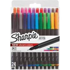 Sharpie Fine Point Art Pens Fine Pen Point - Assorted Ink - 24 / Pack
