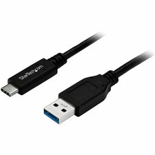StarTech.com USB to USB-C Cable - M/M - 1 m (3 ft.) - USB 3.0 - USB-A to USB-C 3.28 ft USB/USB-C Data Transfer Cable for Hard Drive, Tablet, Notebook, Mobile Device, Computer - First End: 1 x 9-pin USB 3.0 Type A - Male - Second End: 1 x 24-pin USB 3.0 Ty