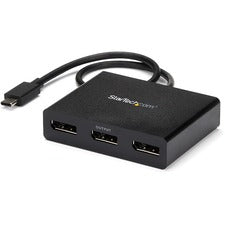 StarTech.com MST Hub - DisplayPort over USB-C to 3x DisplayPort 3840 Ã— 2160 - 15 ft Maximum Operating Distance - DisplayPort - USB - Plastic