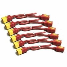 APC by Schneider Electric NetShelter Standard Power Cord For PDU - Red - 2 ft Cord Length - IEC 60320 C20 / IEC 60320 C20 - 1 Each