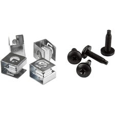StarTech.com Server Rack Screws and Clip Nuts Rack Screw, Clip Nut - 10 - 0.75" - 50 / Pack - TAA Compliant