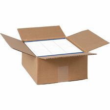Avery&reg; 1" x 2-5/8" Labels, Ultrahold, 15,000 Labels (95520) 1" Width x 2 5/8" Length - Permanent Adhesive - Rectangle - Laser - Matte White - Matte - Film - Permanent Adhesive, Durable, Stick & Stay, Customizable, Scuff Resistant, Tear Resistant, Smud