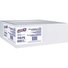 Genuine Joe Food Storage Bags Sandwich Size - 5.88" Length x 6.50" Width x 1.15 mil (29 Micron) Thickness - Zipper Closure - Clear - Food, Beef, Poultry, Seafood, Vegetables - 500 / Box