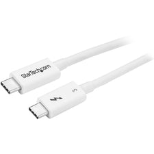 StarTech.com USB Data Transfer Cable 1.64 ft USB Data Transfer Cable for Notebook, MacBook, Chromebook, Portable Hard Drive, Docking Station, Monitor, Hard Disk Drive Enclosure, Printer, Mobile Phone - First End: 1 x USB 3.1 Type C - Male - Second End: 1