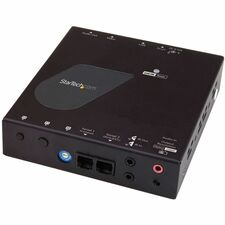 StarTech.com HDMI over IP Receiver 1 Output Device - 328.08 ft Range - 1 x Network (RJ-45) - 1 x HDMI Out - 1 - 1 - 1080p, 720p - 4K - 3840 x 2160 - Twisted Pair - Category 5e - Display, Digital Signage System, A/V Equipment, TV, Retail, Control Center, D