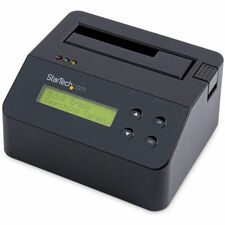 StarTech.com Standalone Drive Eraser and Dock for 2.5"/3.5" SATA Drives-USB 3.0-4Kn Support Hard Drive, Solid State Drive - Black - TAA Compliant