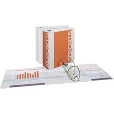 Avery&reg; Durable View Binders - EZD Rings 4" Binder Capacity - Letter - 8 1/2" x 11" Sheet Size - 780 Sheet Capacity - 3 Ring(s) - Fastener(s): D-Ring - Pocket(s): 4, Internal - Poly - White - Recycled - Easy Insert Spine, Exposed Rivet, Gap-free Ring,
