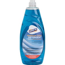 Genuine Joe Premium Dish Detergent For Dish - Concentrate - 38 fl oz (1.2 quart) - Recommended For: Grease Remover - Film-free - Blue - 1 Each