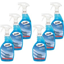 Genuine Joe Non-Ammoniated Glass Cleaner Ready-To-Use - 32 fl oz (1 quart) - Recommended For: Residue Remover - Non Ammoniated, Non-streaking - Blue - 6 / Carton
