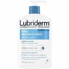 Lubriderm Daily Moisture Lotion Lotion - 16 fl oz - For Dry Skin - Applicable on Body - Body, Face, Skin - Moisturising, Lightweight, Absorbs Quickly, Paraben-free, Phthalates-free, Dye-free - 1 Each