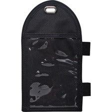 Advantus Vertical Badge Holder Support 2.25" x 3.50" Media - Vertical - Metal - Black - Durable - 12 / Box