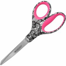 Westcott 8" Fashion Scissors 8" Overall Length - Left/Right - Stainless Steel - Multi - 1 Each
