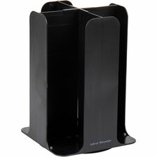 Mind Reader Totem Breakroom Cup/Lid Holder 80 Cup Capacity - Black - 1 Each