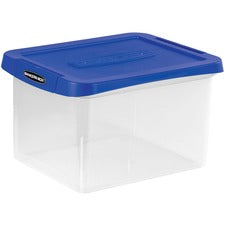 Bankers Box Heavy Duty Letter/Legal Plastic File Box Internal Dimensions: 10.38" Width x 11.75" Depth x 14.50" Height - External Dimensions: 14.2" Width x 17.4" Depth x 10.6" Height - Media Size Supported: Letter, Legal - x File - Lid Lock Closure - Heavy