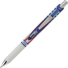 EnerGel EnerGel Stars & Stripes Liquid Gel Pen 0.7 mm Pen Point - Refillable - Retractable - Black Ink - 1 Each