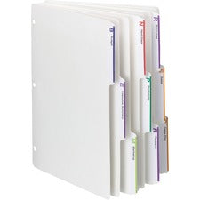 Smead Viewables 3-Ring Binder Index Dividers Letter - 8.50" Width x 11" Length - White Divider - 10% Recycled - 25 / Box