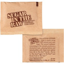 Sugar In The Raw Natural Turbinado Cane Sugar Packets Molasses Flavor - Natural Sweetener - 200/Box - 2 / Carton