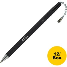 Integra Antimicrobial Replacement Counter Pen Black Ink - Rubber Barrel - 12 / Box