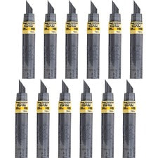 Pentel Super Hi-Polymer Leads 0.9 mm , Bold Point - HB - Black Lead - 15/Tube - 12 / Box