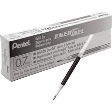 EnerGel Liquid Gel Pen Refill 0.70 mm - Black Ink - Smudge Proof, Quick-drying Ink, Glob-free - 12 / Box