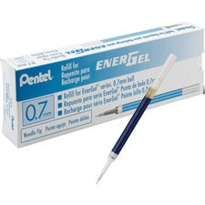 EnerGel Retractable Liquid Pen Refills 0.70 mm , Medium Point - Blue Ink - Smudge Proof, Smear Proof, Quick-drying Ink, Glob-free, Smooth Writing - 12 / Box