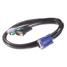 APC by Schneider Electric KVM PS/2 Cable - 3 ft (0.9 m) 3 ft KVM Cable - Black - 1 Each