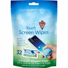Dust-Off Electronics Screen Wipes - DTSW32 For Multipurpose - BluePouch - 32 / Pack