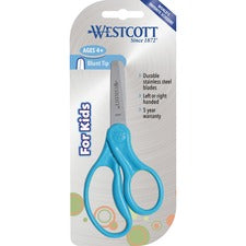 Westcott Blunt Tip 5" Kids Scissors 5" Overall Length - Stainless Steel - Blunted Tip - Assorted - 30 / Pack