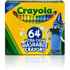 Crayola Washable Crayons Assorted - 64 / Pack