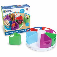 Learning Resources 10-piece Storage Center 4.60" Height x 12" Width x 12" Length - Multi - 1 Each