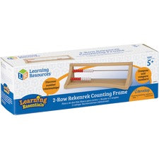 Learning Resources 2 Row Rekenrek Counting Frame Learning Toy - 5 Year & Up - Multi