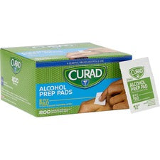 Curad Sterile Alcohol Swabs 1" Width x 1" Depth - 200 / Box