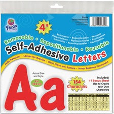 UCreate 154 Character Self-adhesive Letter Set Uppercase Letters, Numbers, Punctuation Marks Shape - Self-adhesive, Removable, Repositionable, Reusable, Fade Resistant, Acid-free, Residue-free, Damage Resistant, Easy to Use - 4" Height x 9" Length - Red -