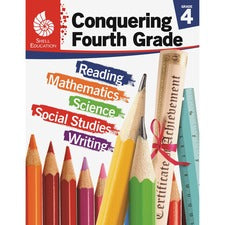 Shell Education Conquering Fourth Grade Printed Book 168 Pages - Book - Grade 4